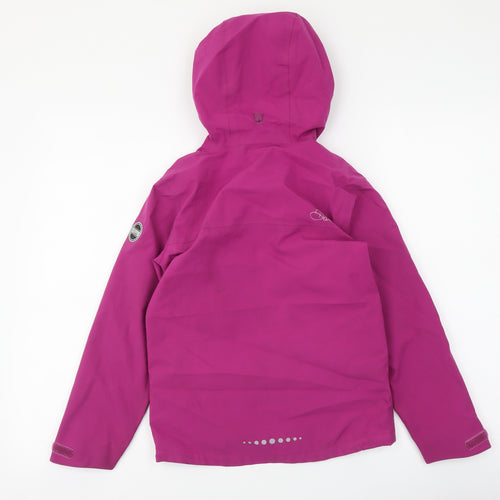 Dare 2B Girls Purple Rain Coat Jacket Size 9-10 Years Zip