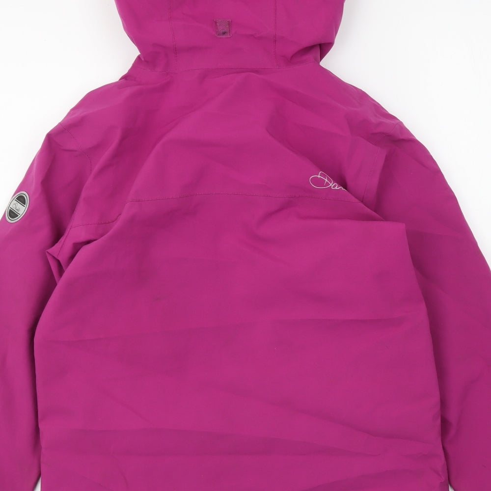 Dare 2B Girls Purple Rain Coat Jacket Size 9-10 Years Zip
