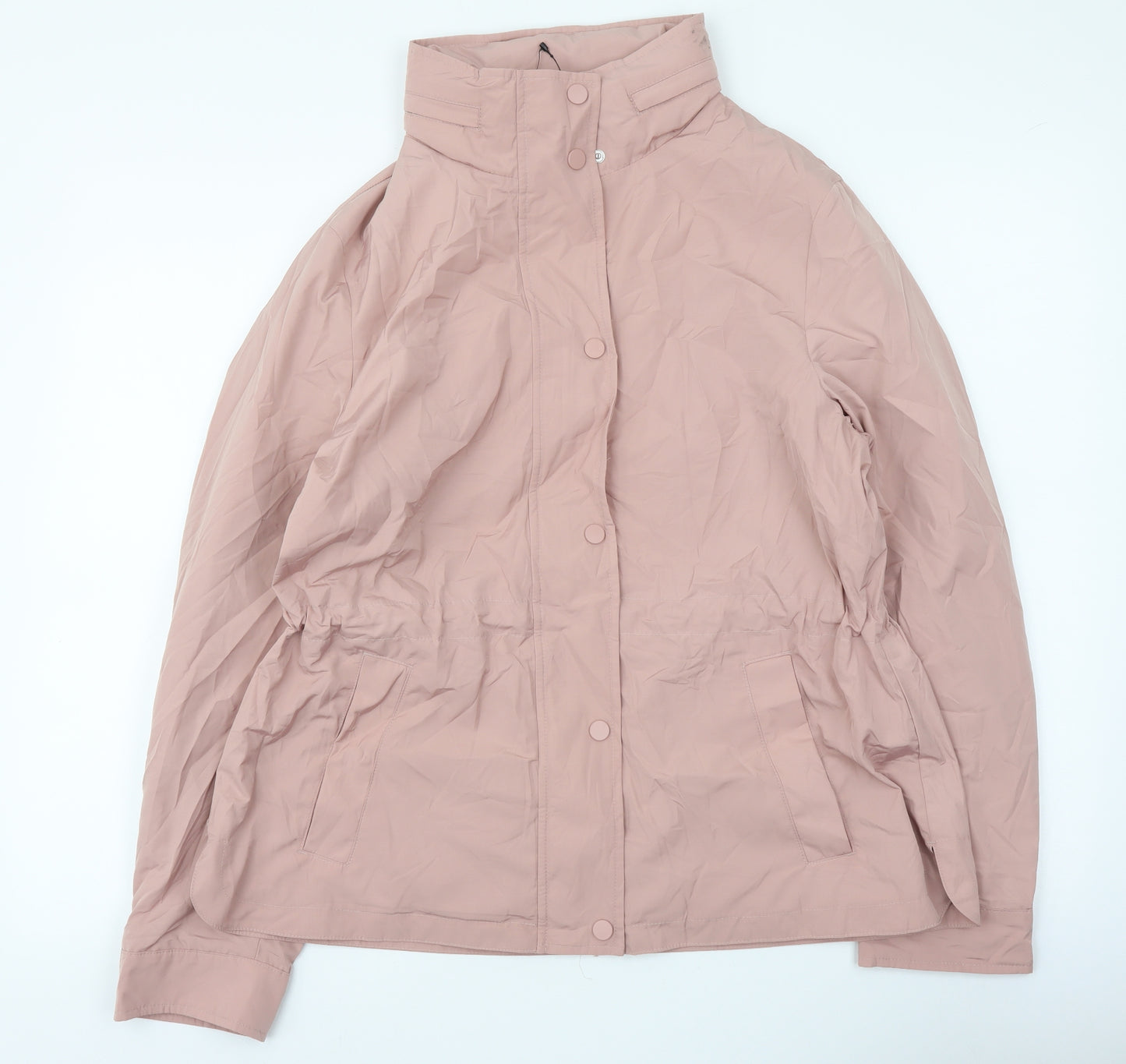 Marks and Spencer Womens Pink Jacket Size 14 Zip