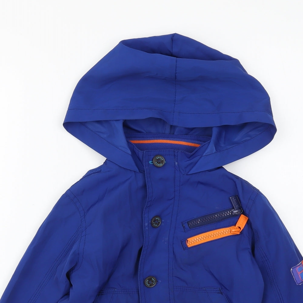 Baker Boys Blue Rain Coat Coat Size 2-3 Years Zip