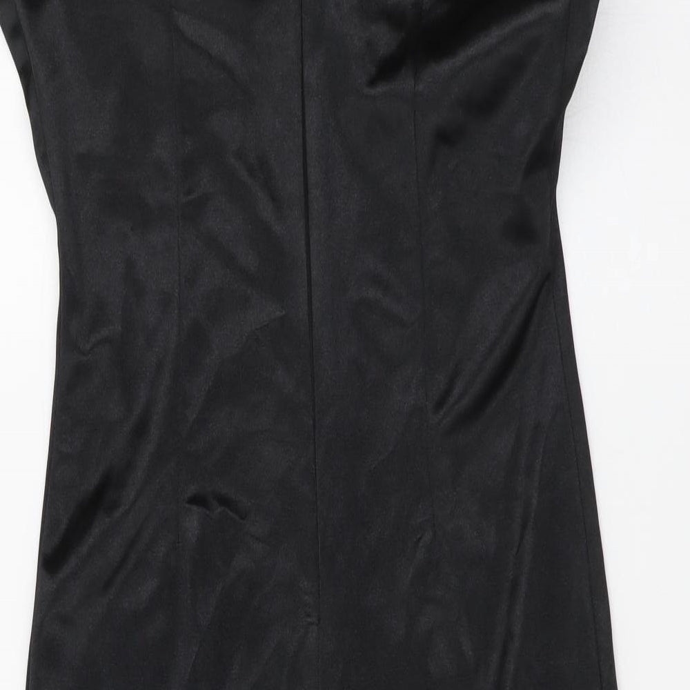 Saint Genies Womens Black Polyester Mini Size S Sweetheart Zip