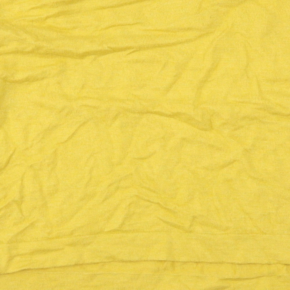 Linea Womens Yellow Round Neck Cotton Pullover Jumper Size XL