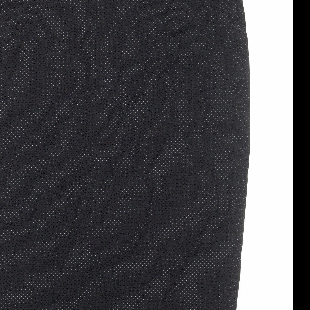 NEXT Womens Black Polyester Straight & Pencil Skirt Size 14 Zip