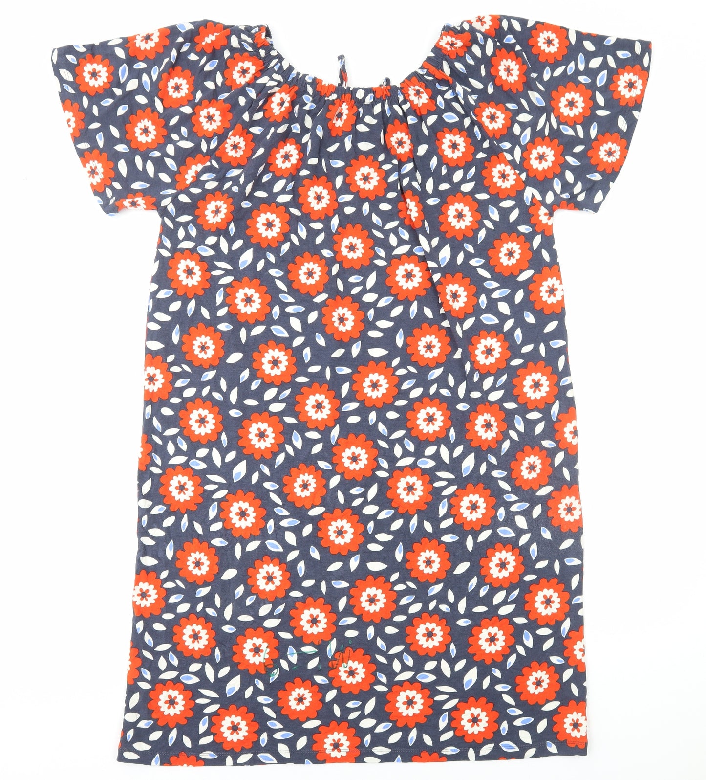 NEXT Womens Multicoloured Floral Viscose Sheath Size 18 Boat Neck Pullover