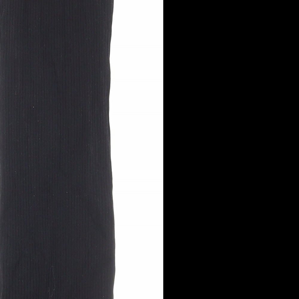 Bershka Womens Black Viscose Tank Dress Size XS Boat Neck Pullover