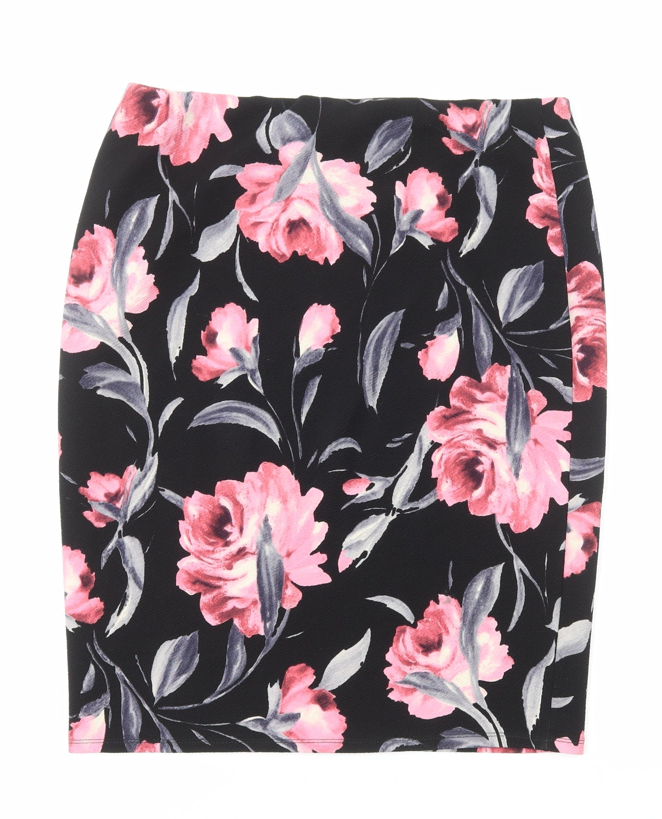 New Look Womens Multicoloured Geometric Polyester Straight & Pencil Skirt Size 16