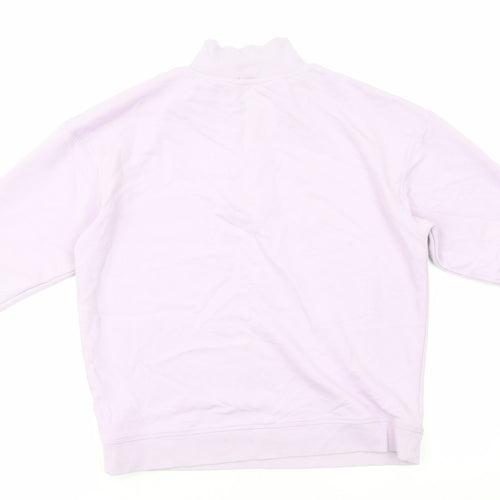 Marks and Spencer Womens Purple Cotton Pullover Sweatshirt Size 12 Pullover