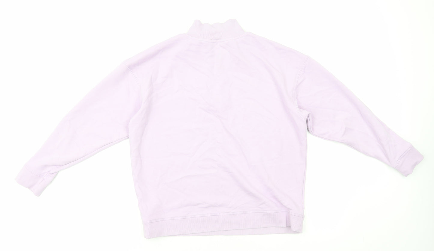 Marks and Spencer Womens Purple Cotton Pullover Sweatshirt Size 12 Pullover