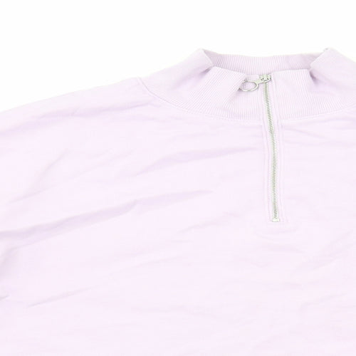 Marks and Spencer Womens Purple Cotton Pullover Sweatshirt Size 12 Pullover