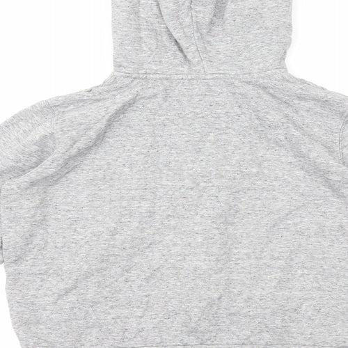 H&M Womens Grey Cotton Full Zip Hoodie Size S Zip