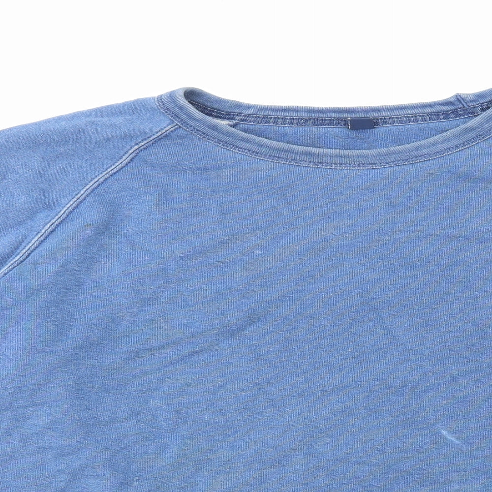 Uniqlo Mens Blue Cotton Pullover Sweatshirt Size XL