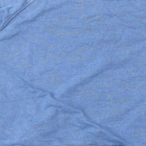 Uniqlo Mens Blue Cotton Pullover Sweatshirt Size XL