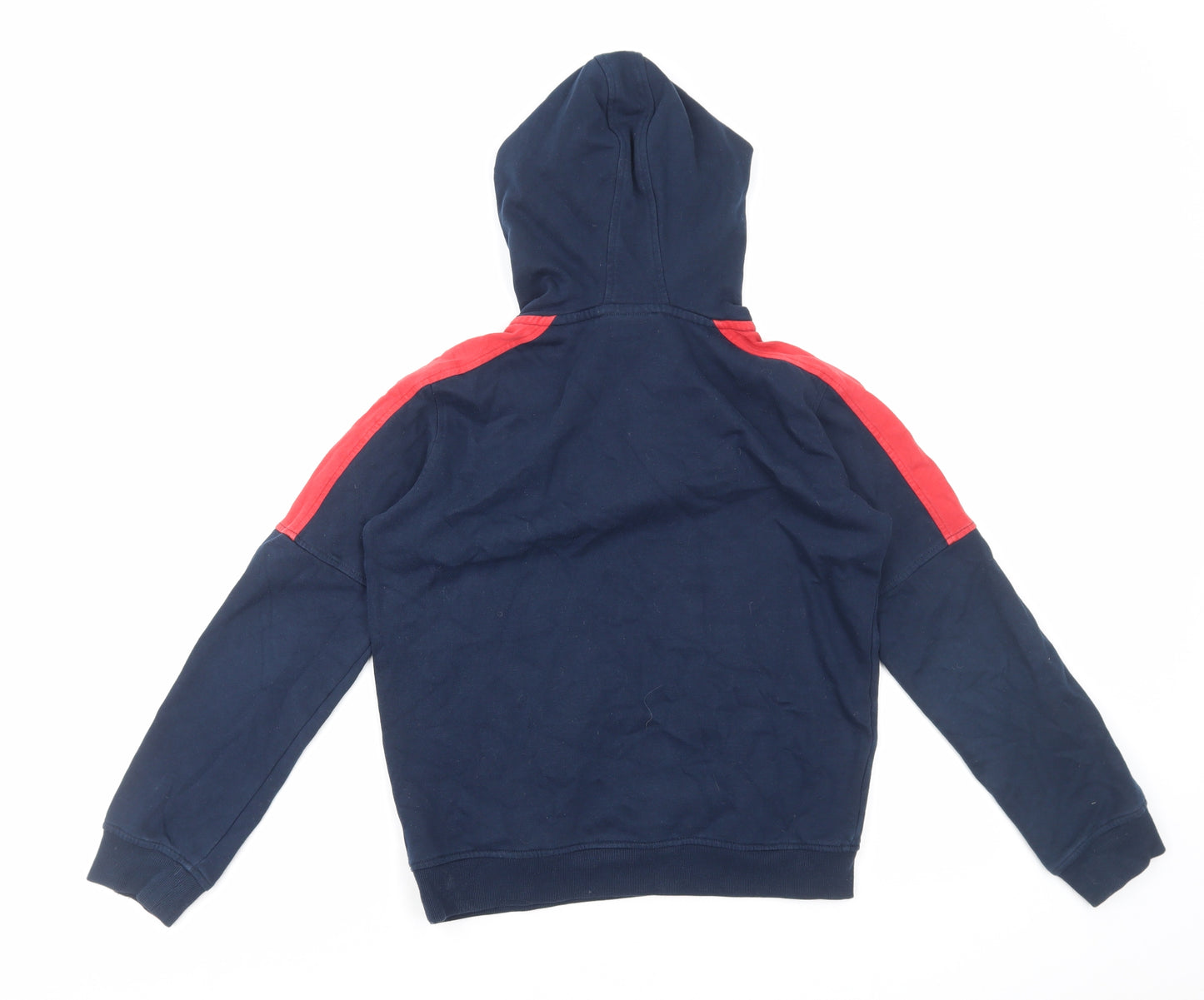 Manchester United Boys Blue Cotton Pullover Hoodie Size 12-13 Years Pullover