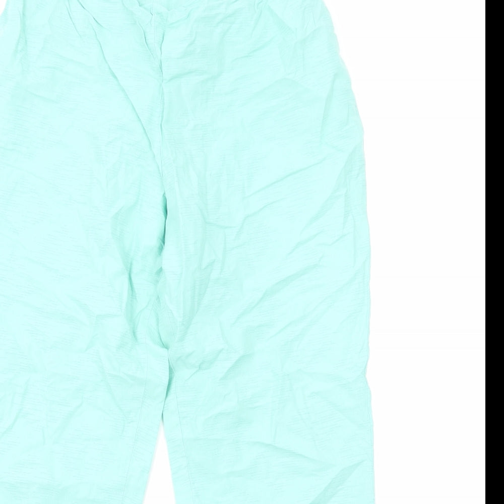 Khaadi Womens Green Cotton Cropped Trousers Size 10 Regular