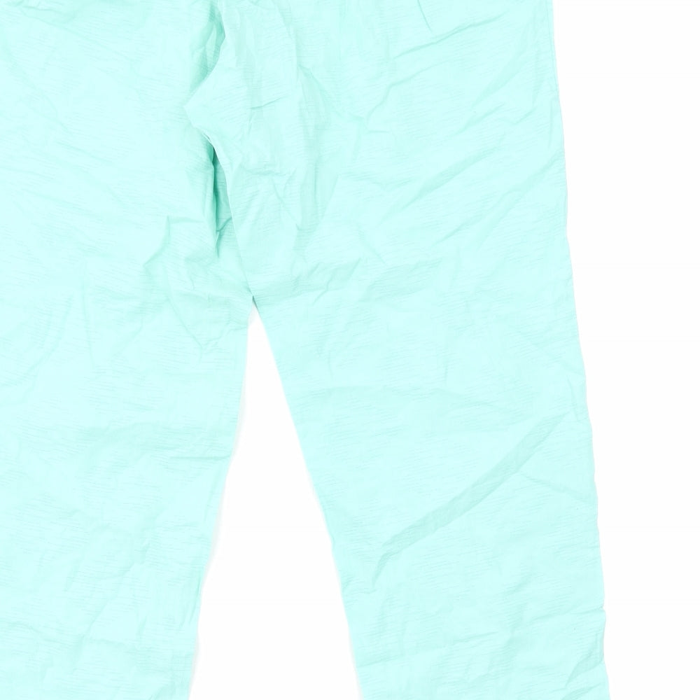 Khaadi Womens Green Cotton Cropped Trousers Size 10 Regular