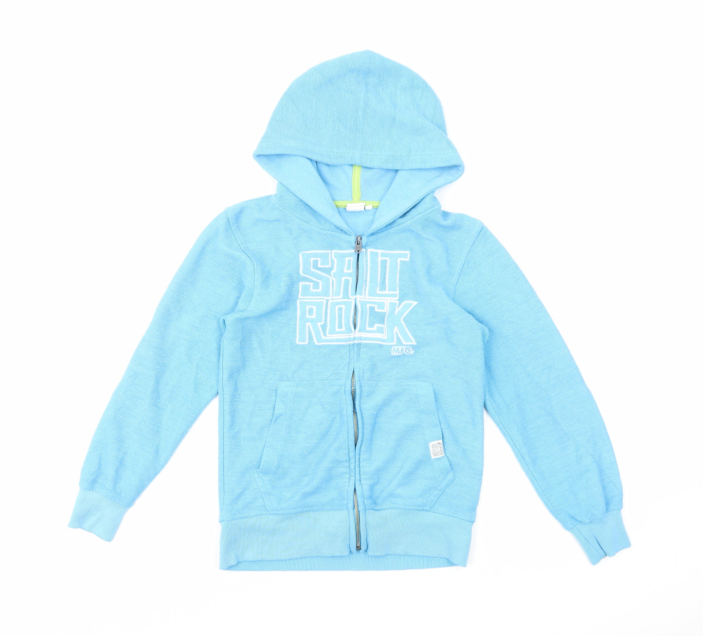 Saltrock Boys Blue Cotton Full Zip Hoodie Size 6-7 Years Zip
