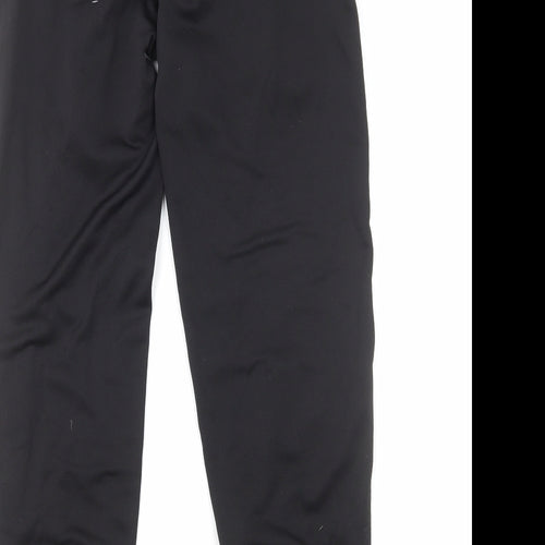 Givova Boys Black Polyester Sweatpants Trousers Size XS Regular Drawstring