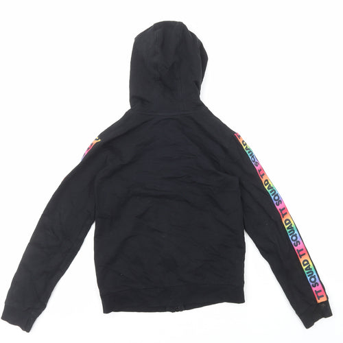 George Girls Multicoloured Cotton Full Zip Hoodie Size 8-9 Years Zip - Hearts by Tiana