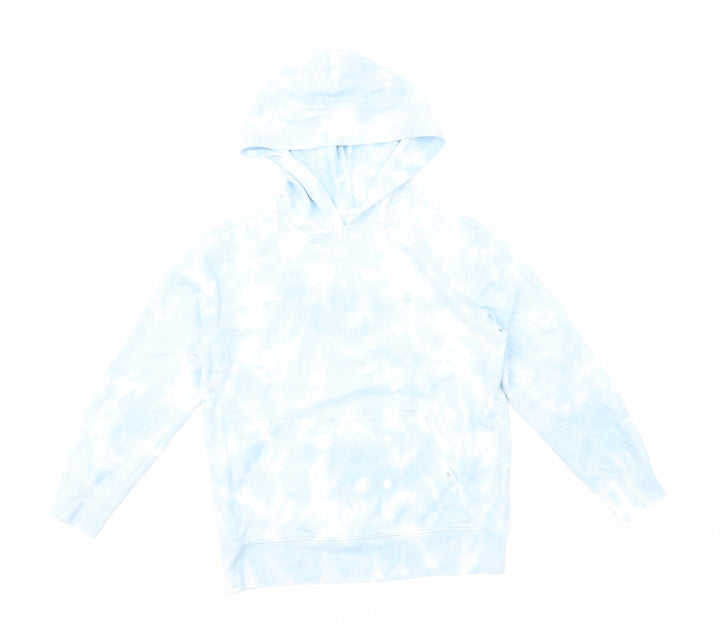 Gap Girls Blue Cotton Pullover Hoodie Size M Pullover