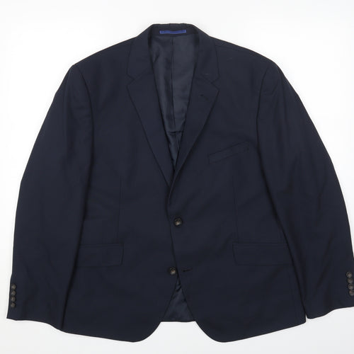 Marks and Spencer Mens Blue Polyester Jacket Blazer Size 44