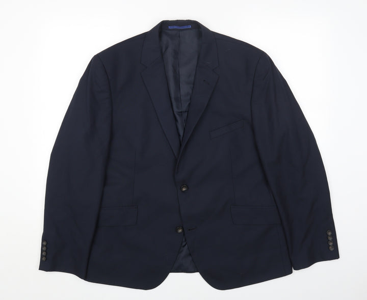 Marks and Spencer Mens Blue Polyester Jacket Blazer Size 44
