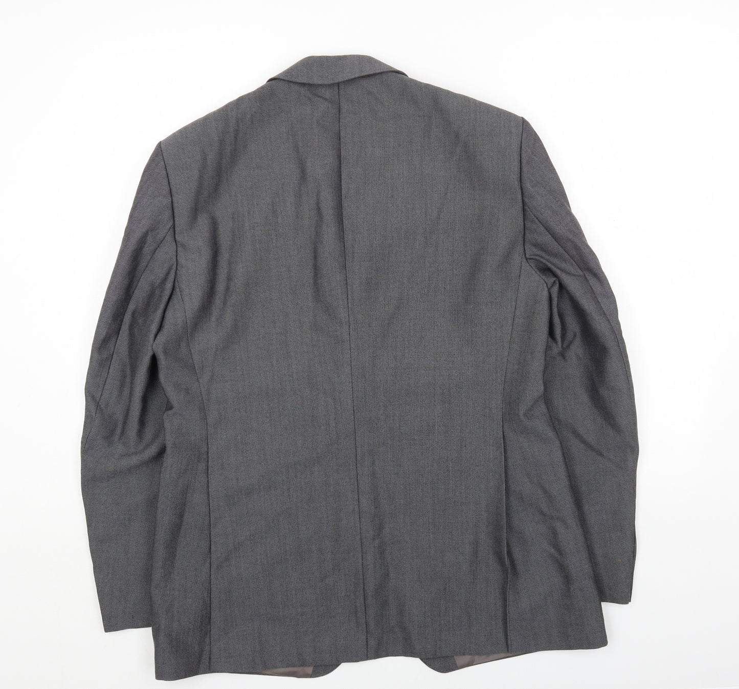 St Michaels Mens Grey Wool Jacket Blazer Size 40