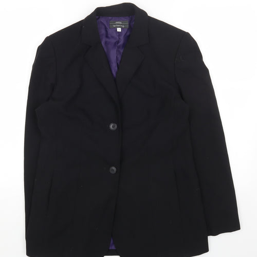 Marks and Spencer Womens Black Polyester Jacket Blazer Size 12