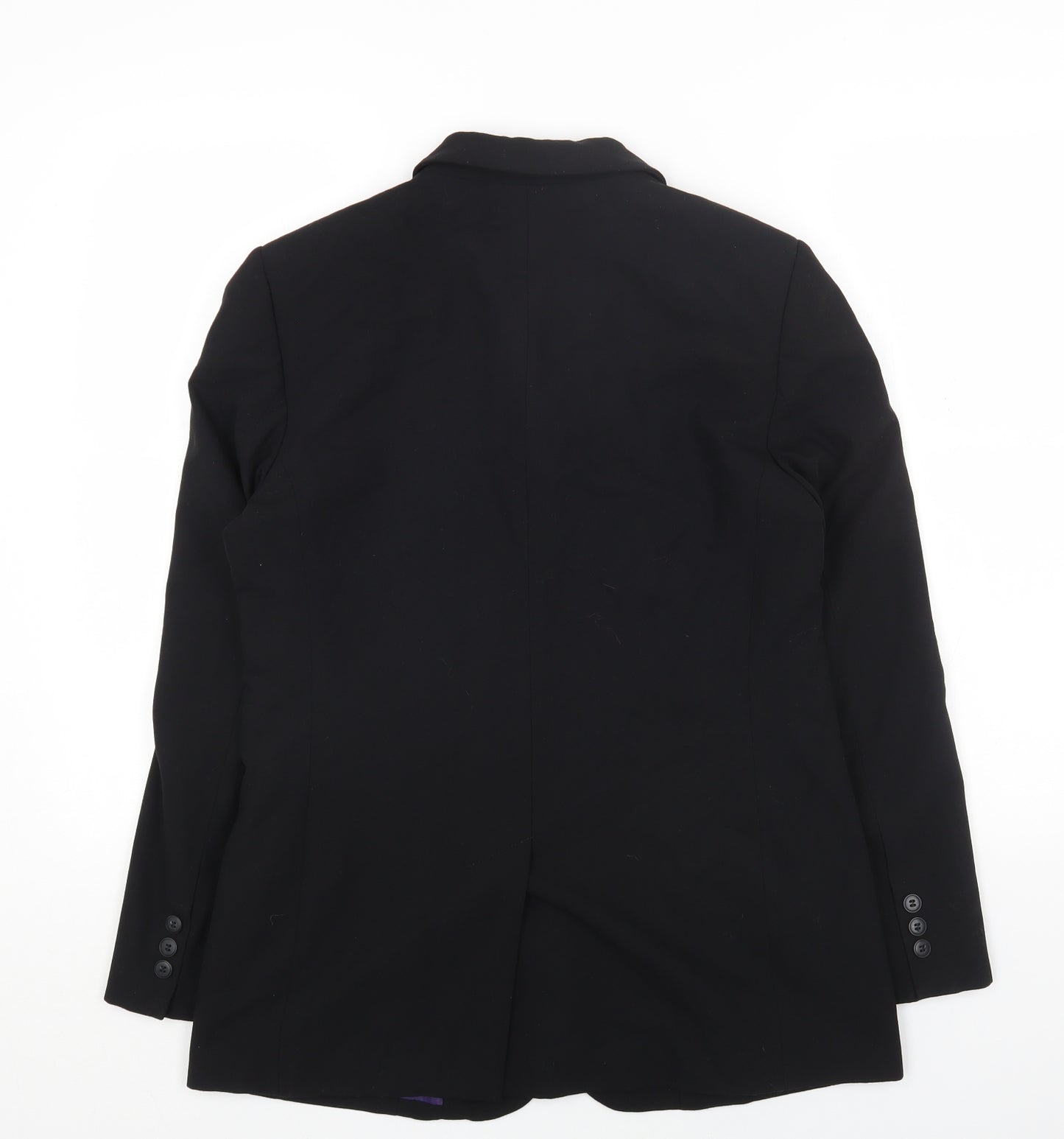 Marks and Spencer Womens Black Polyester Jacket Blazer Size 12