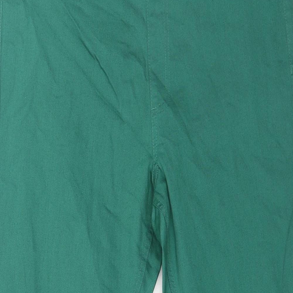 Marks and Spencer Womens Green Cotton Jegging Jeans Size 18 L25 in Regular