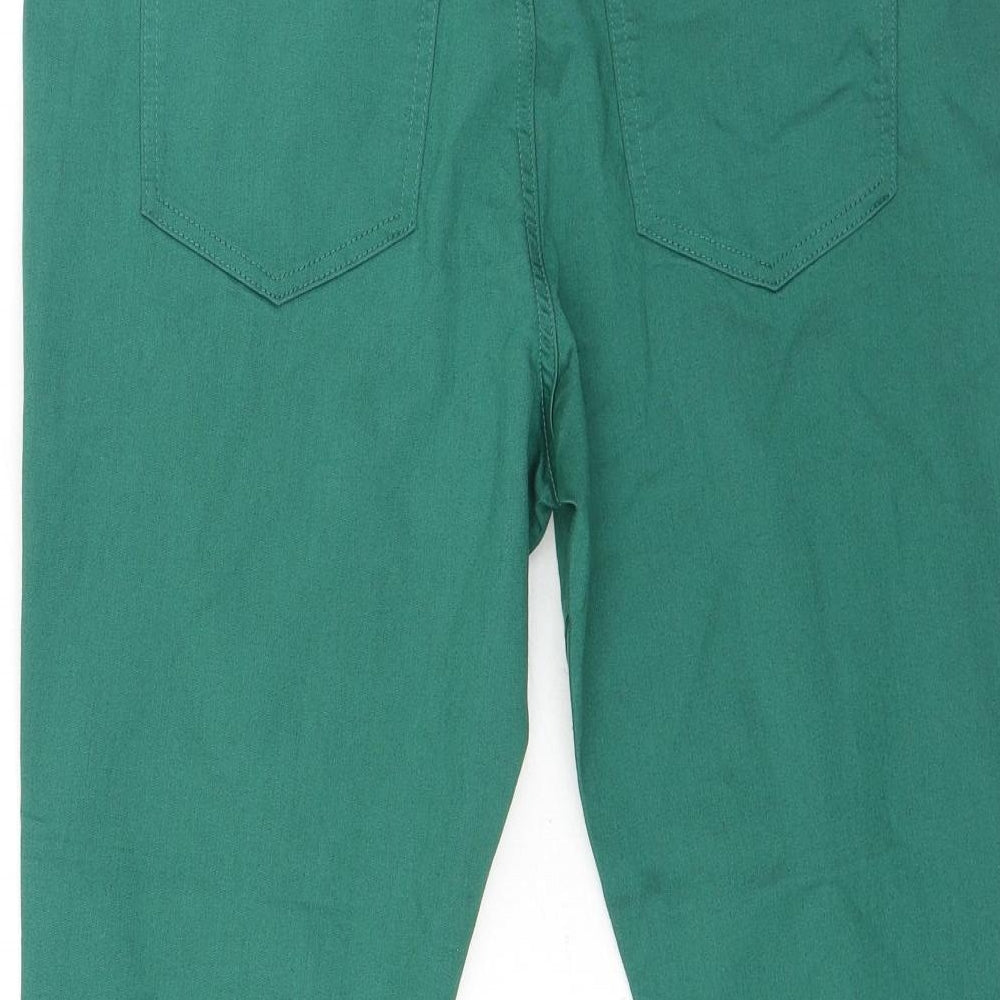 Marks and Spencer Womens Green Cotton Jegging Jeans Size 18 L25 in Regular
