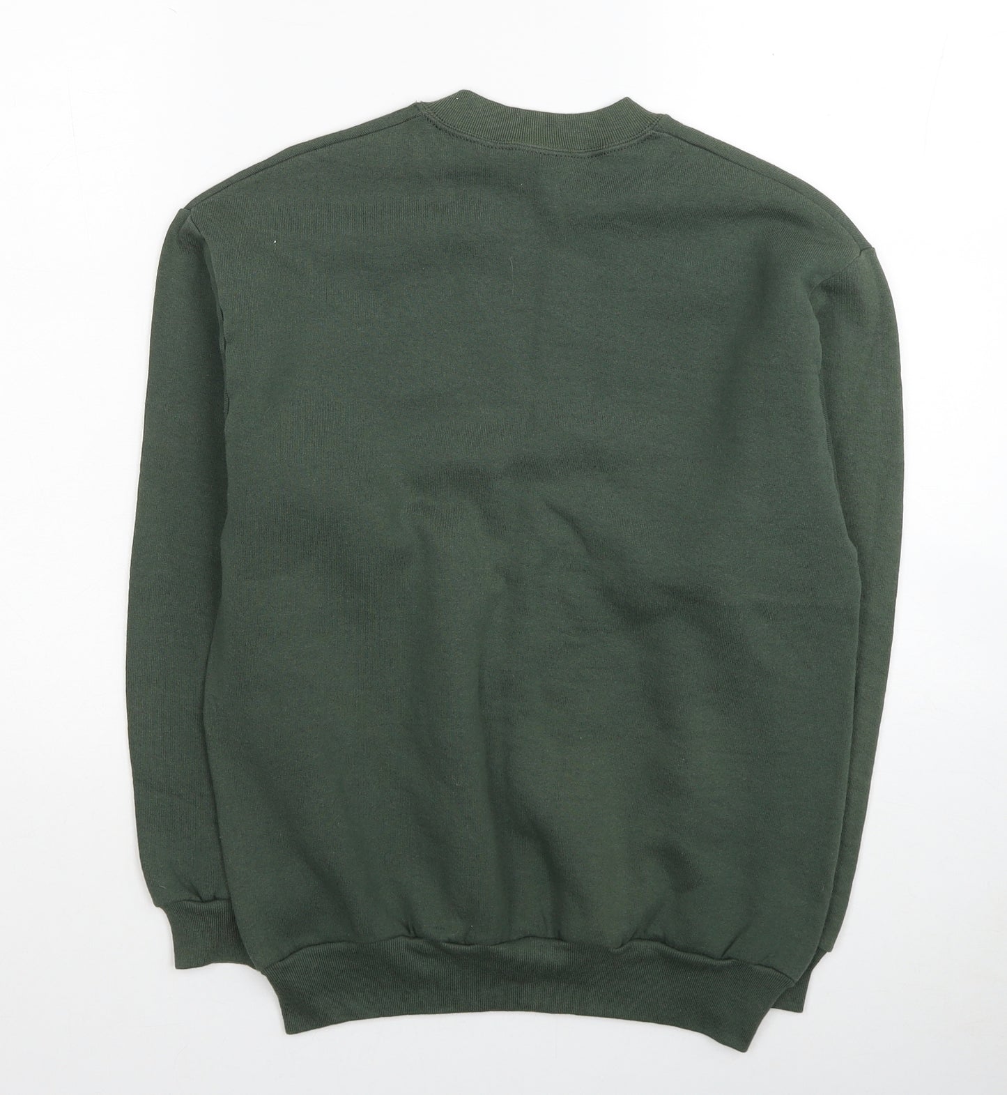 Screen Stars Girls Green Cotton Pullover Sweatshirt Size 12-13 Years Pullover