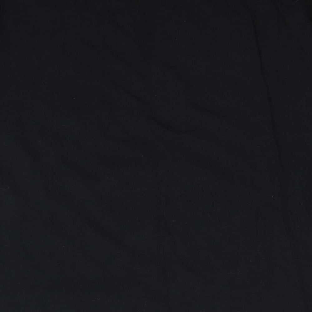 Gildan Boys Black Cotton Basic T-Shirt Size L Round Neck Pullover - Campervan