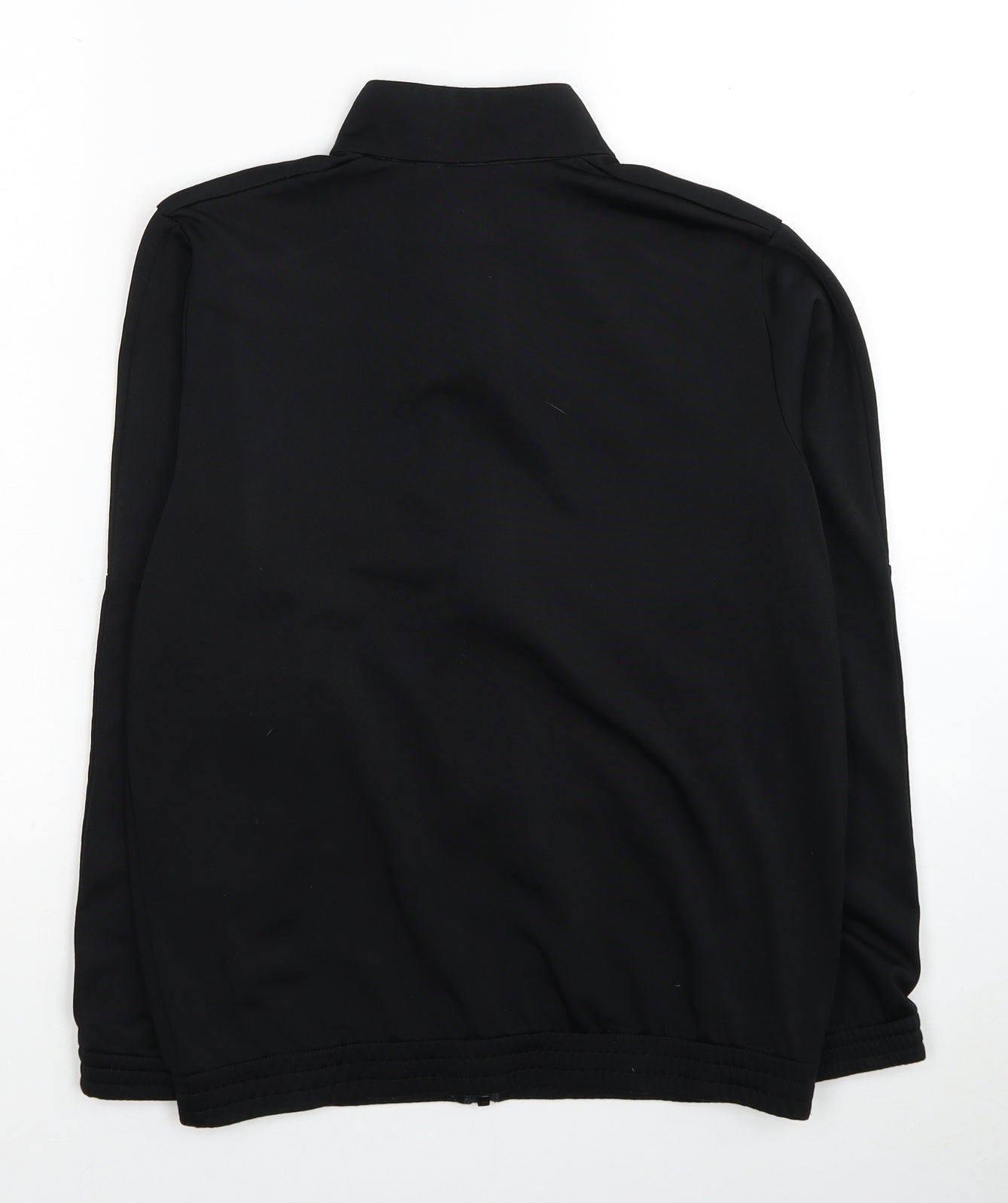 adidas Boys Black Polyester Full Zip Sweatshirt Size 11-12 Years Zip