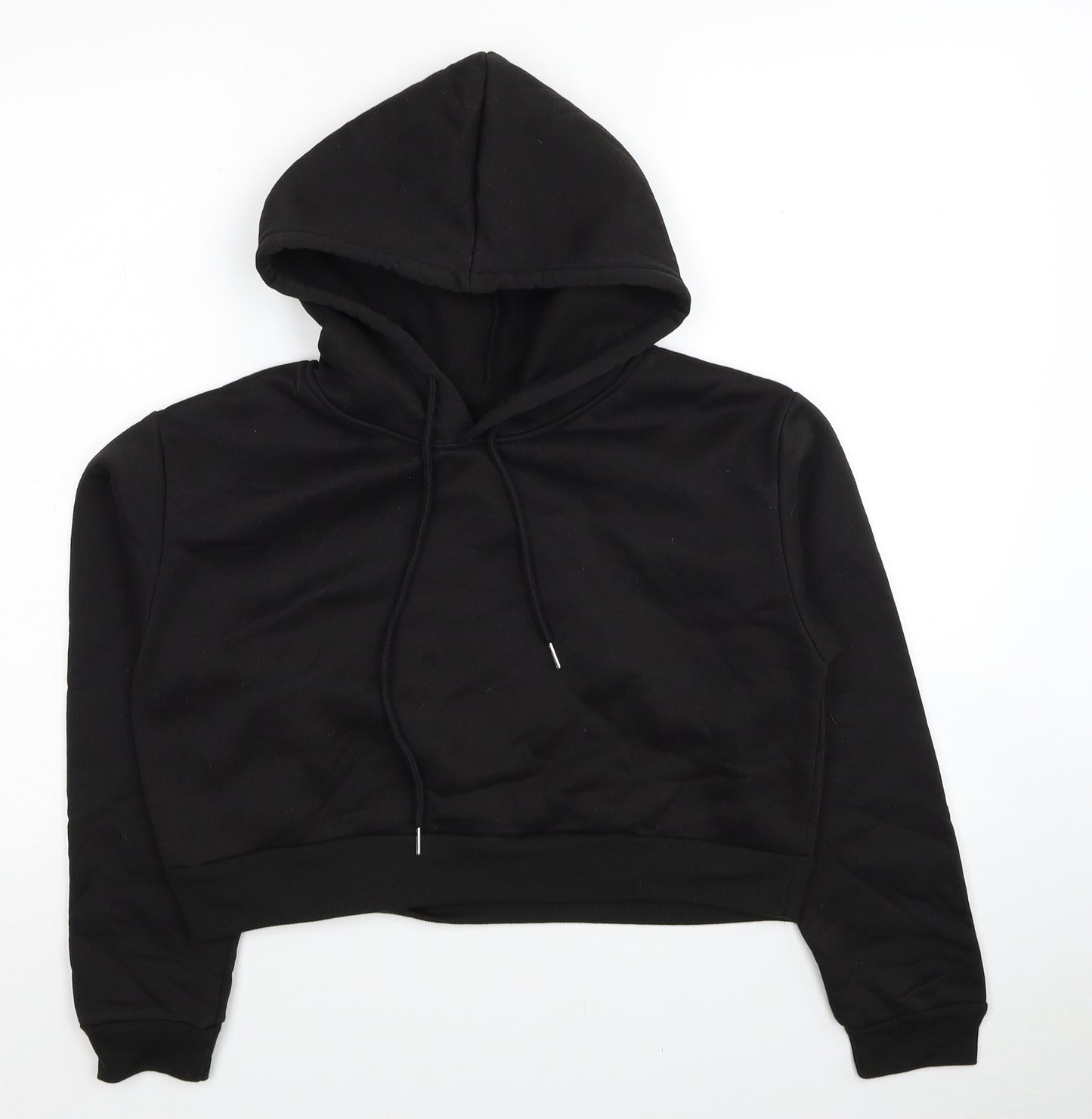 SheIn Womens Black Polyester Pullover Hoodie Size S Pullover