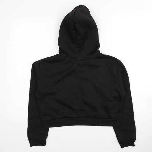 SheIn Womens Black Polyester Pullover Hoodie Size S Pullover