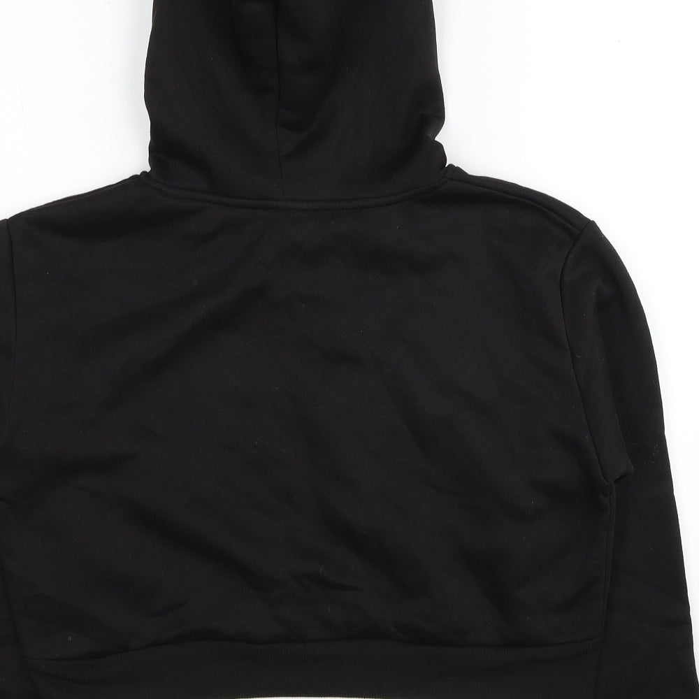 SheIn Womens Black Polyester Pullover Hoodie Size S Pullover