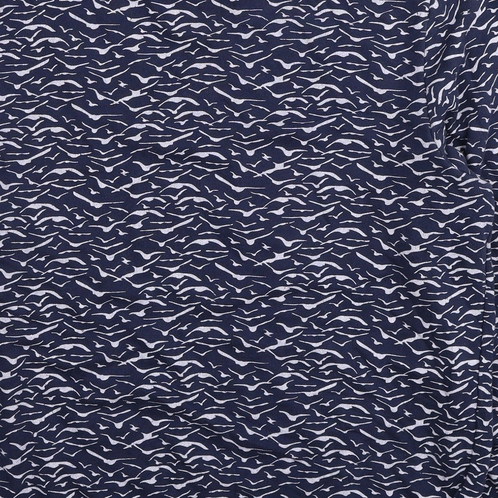 Casual Friday Womens Blue Geometric Cotton Pullover Sweatshirt Size XL Pullover - Bird