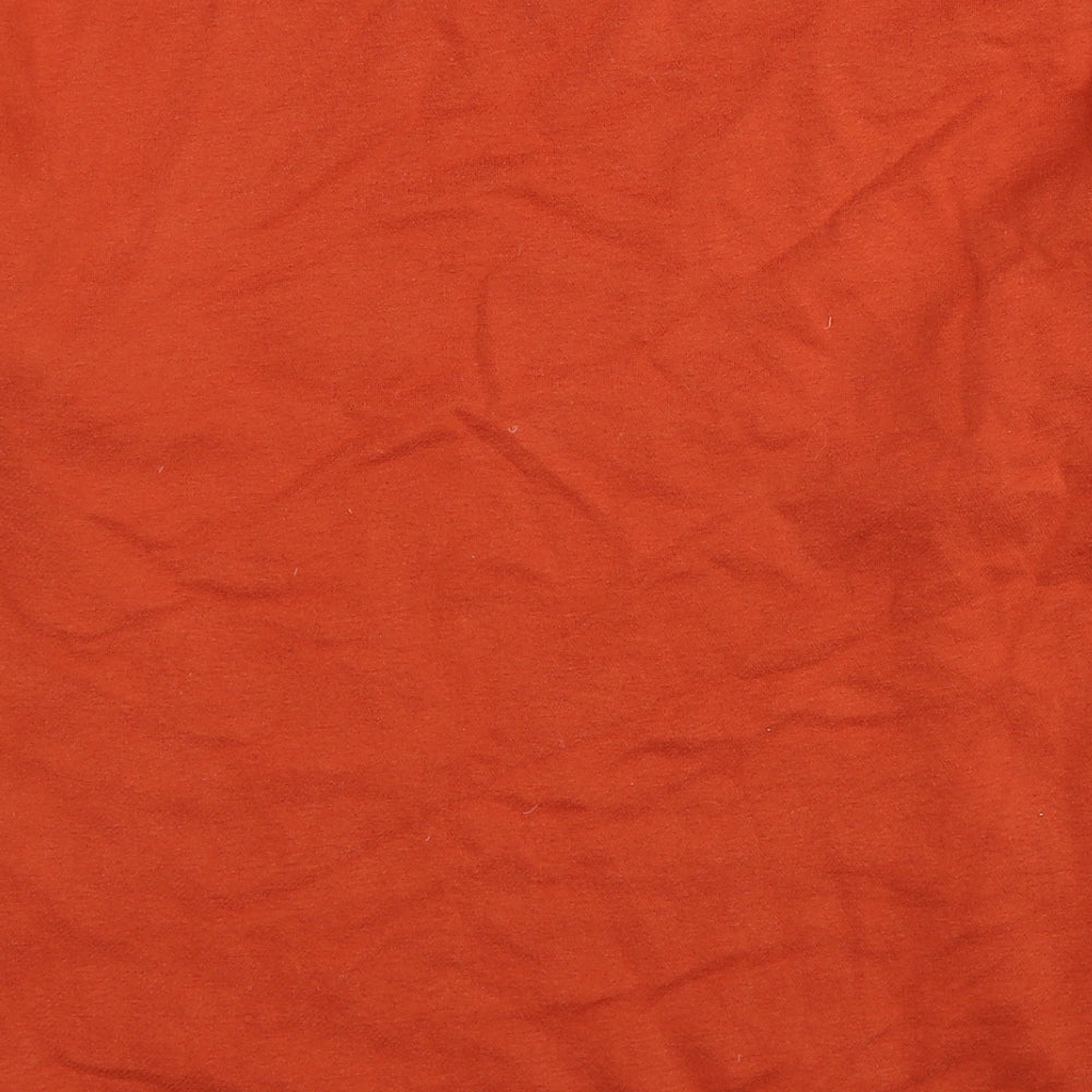 New Look Womens Orange Polyester Pullover Sweatshirt Size 6 Pullover