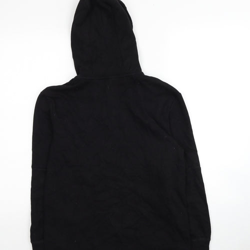 Gap Womens Black Cotton Full Zip Hoodie Size 14 Zip