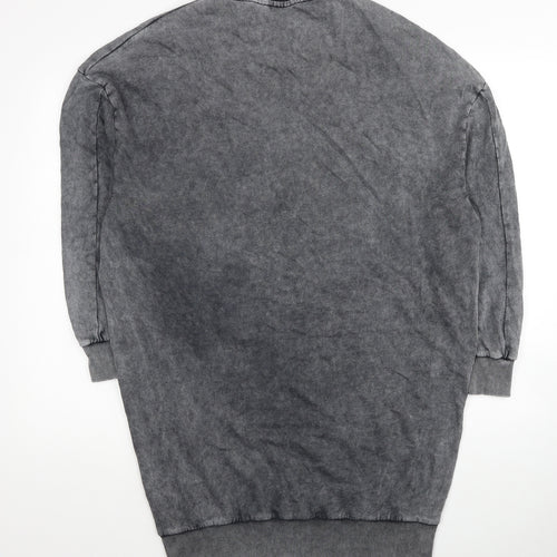 COLLUSION Womens Grey Cotton Pullover Sweatshirt Size 8 Pullover