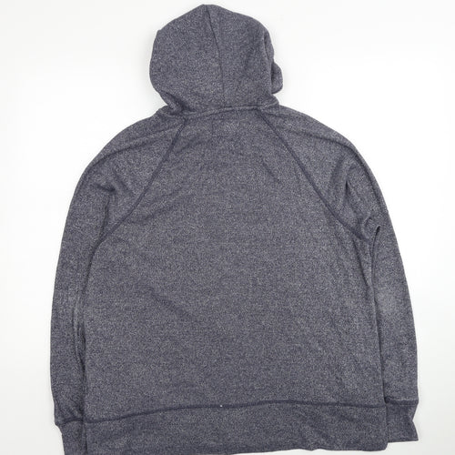NEXT Womens Blue Viscose Full Zip Hoodie Size 12 Zip