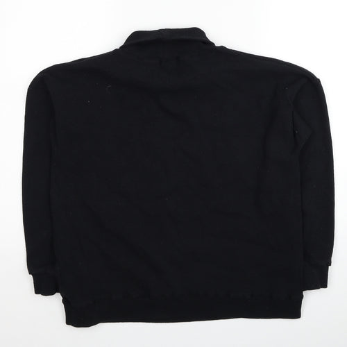 Nanaa Womens Black Cotton Pullover Sweatshirt Size 14 Pullover