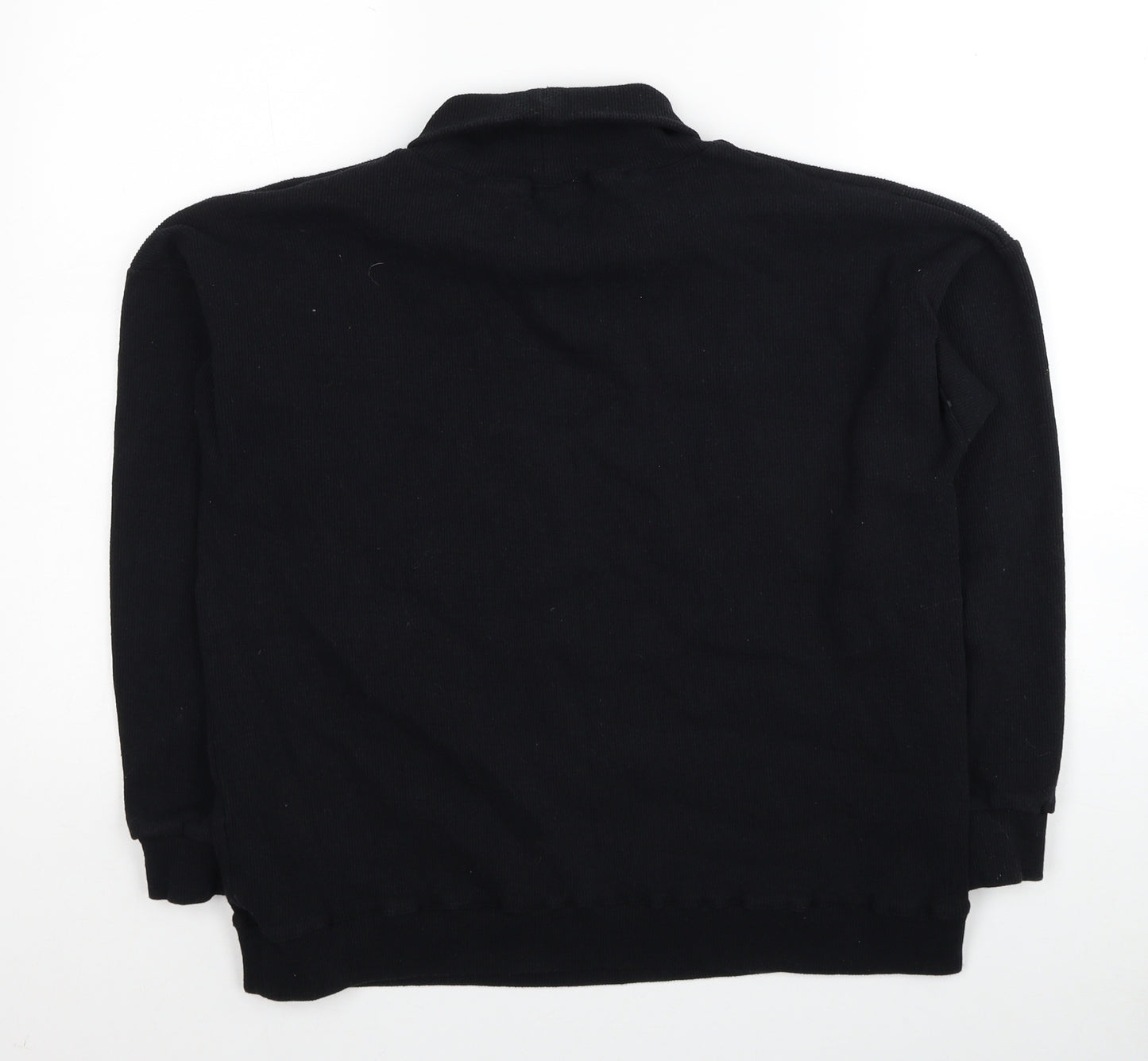 Nanaa Womens Black Cotton Pullover Sweatshirt Size 14 Pullover