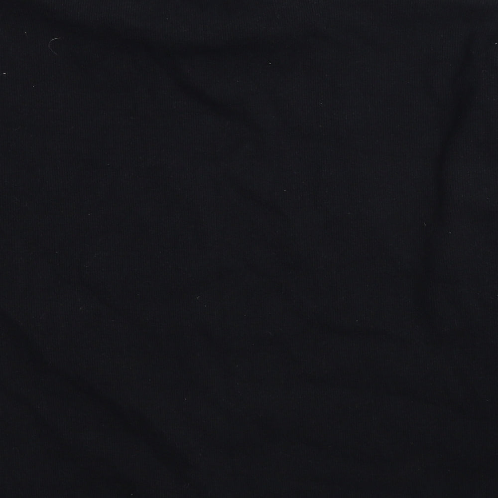 Nanaa Womens Black Cotton Pullover Sweatshirt Size 14 Pullover