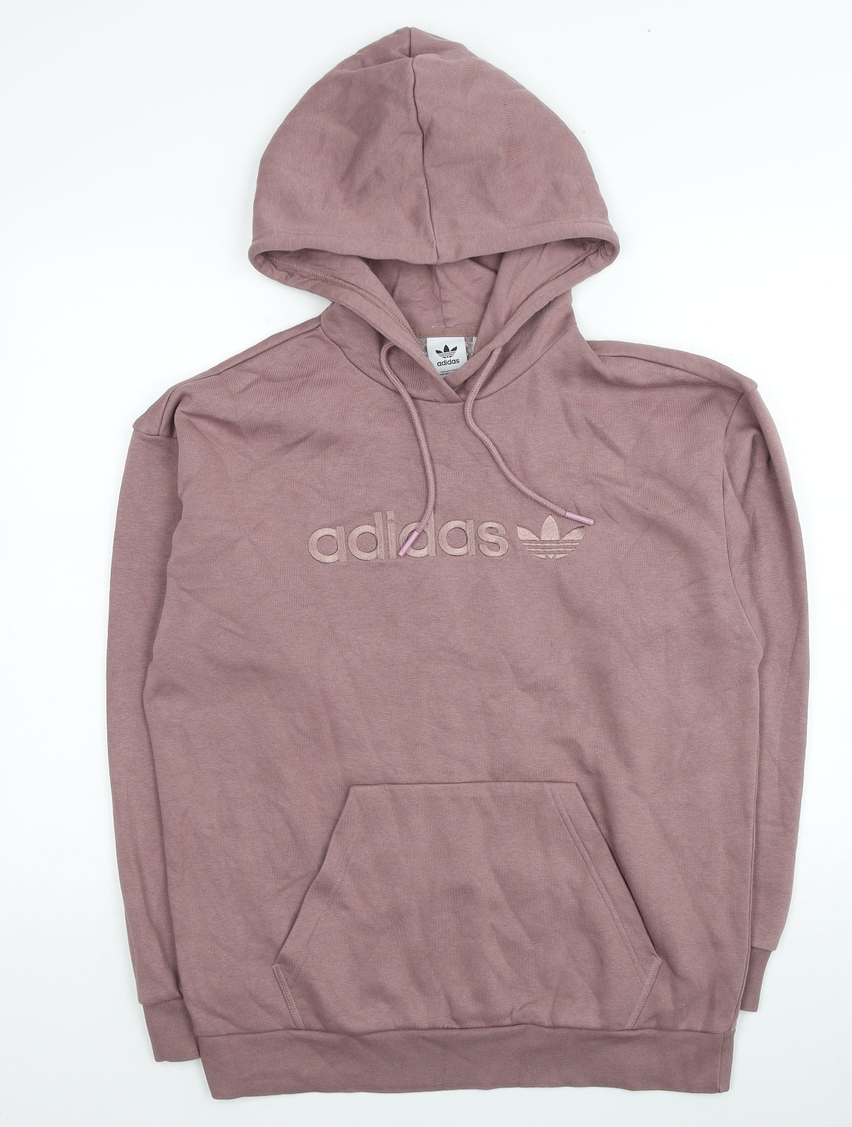 adidas Womens Pink Modal Pullover Hoodie Size 10 Pullover