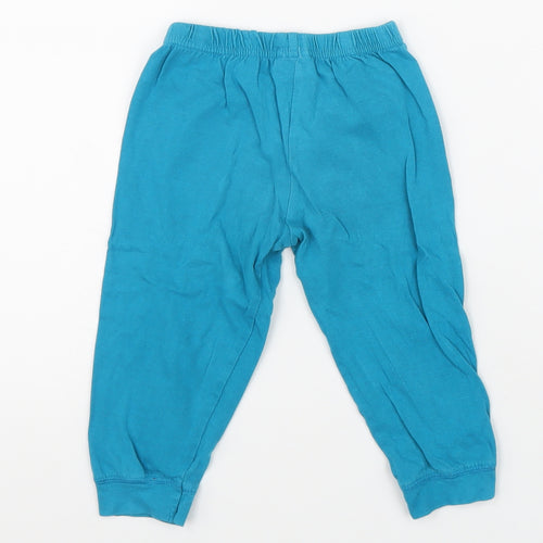 Cocomelon Boys Blue 100% Cotton Jogger Trousers Size 18 Months