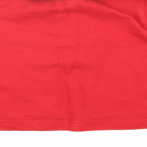 Baby Boys Red 100% Cotton Basic Button-Up Size 12 Months Round Neck Button - Welsh Flag