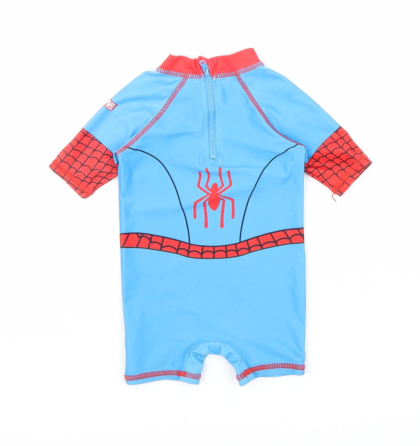 George Boys Multicoloured Geometric Polyester Romper One-Piece Size 3-6 Months Zip - Swimsuit, Spider-Man