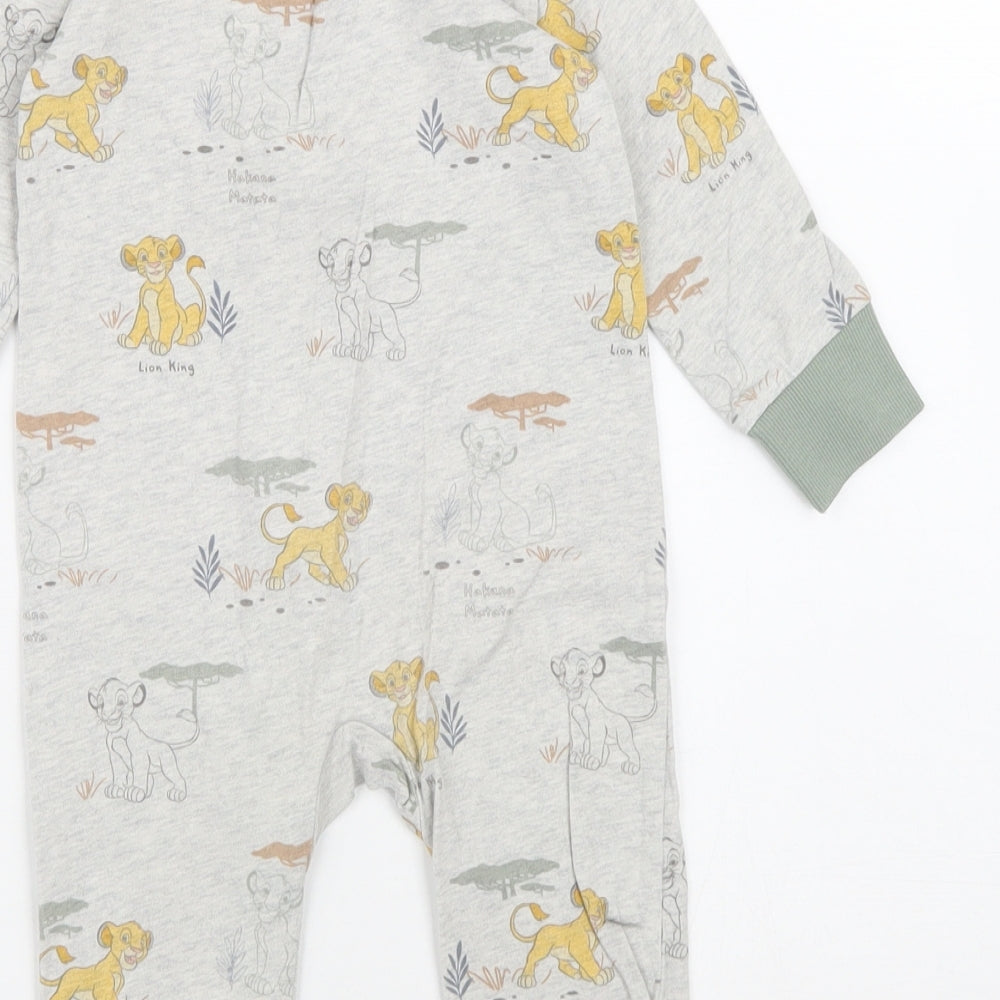 George Boys Multicoloured Geometric Cotton Romper Outfit/Set Size 12-18 Months Zip - Simba The Lion King