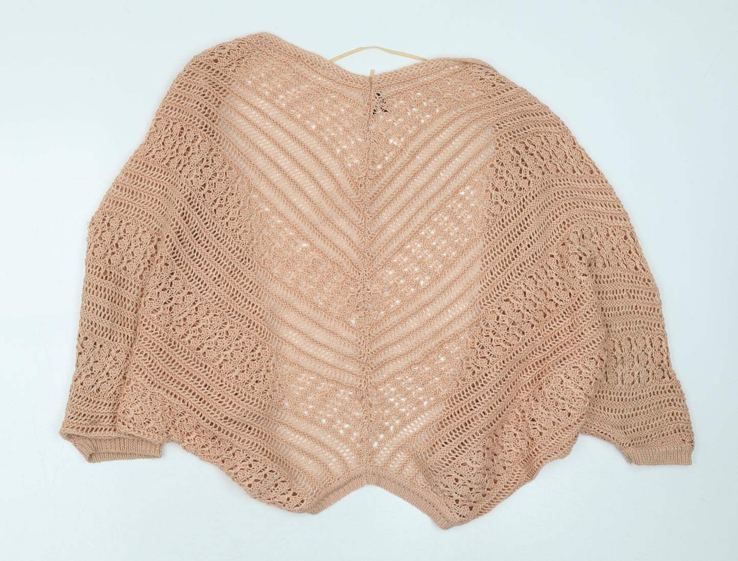 Atmosphere Womens Pink V-Neck Polyester Shrug Jumper Size 8